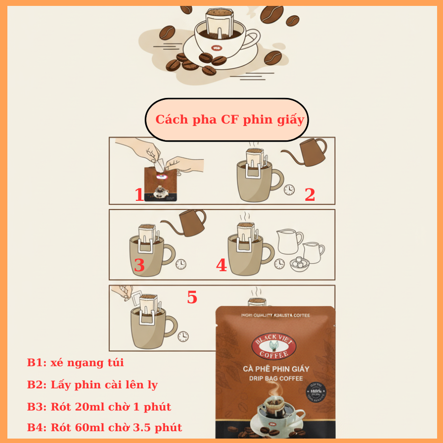 CÀ PHÊ PHIN GIẤY - GU VỪA